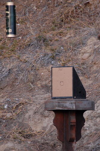 We had a shooting contest and awarded prizes. This is the competition target.